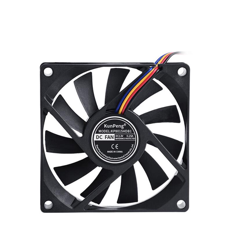 Beiyou 12V DC Ultra-Thin Ball Bearing Fan KP8015 CN plug (adapter included)