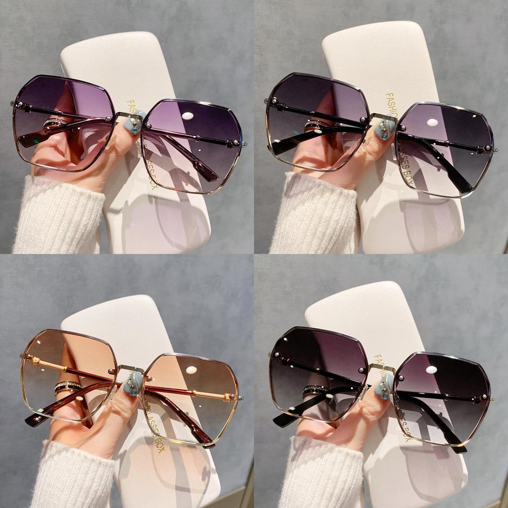 Fashion Round Female Sunglasses With Uv400 Protection For Summer Travel