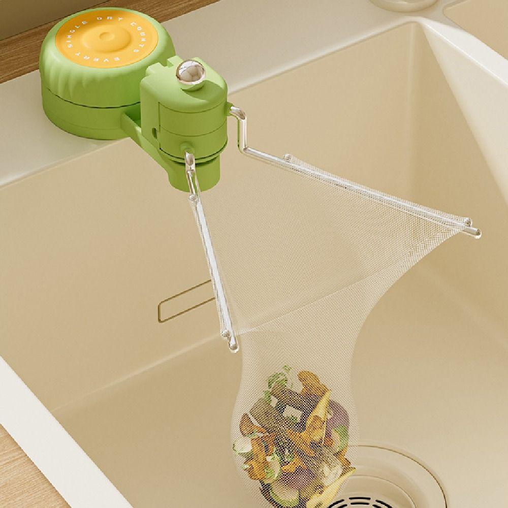Suction Cup Waste Hanging Net Bracket Rotatable Kitchen Garbage Filter Kitchen