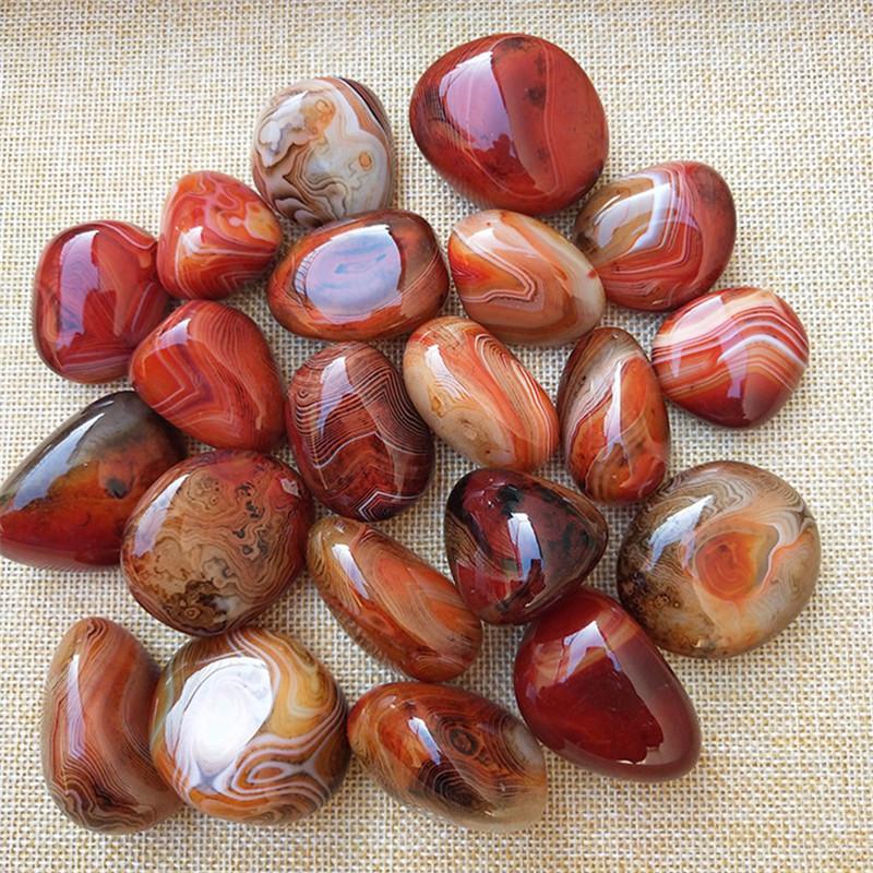 Natural Smooth Lace Agate Stone Sardonyx Healing Crystal Geode Mineral Specimen Madagascar Craft Decor