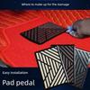 Driver's Anti-Wear Car Floor Mat, Accelerator and Brake Pedal, Oxford Pedal Repair Patch, Wear-Resistant Patch, Anti-Slip Pad