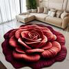 3D Floral Diatomite Floor Mat Living Room Sofa Coffee Table Non-Slip Absorbent Rug Washable Home Decor