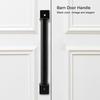 Long Base Sliding Barn Door Handle Black Barn Door Hardware Carbon Steel Handle  Furniture Door