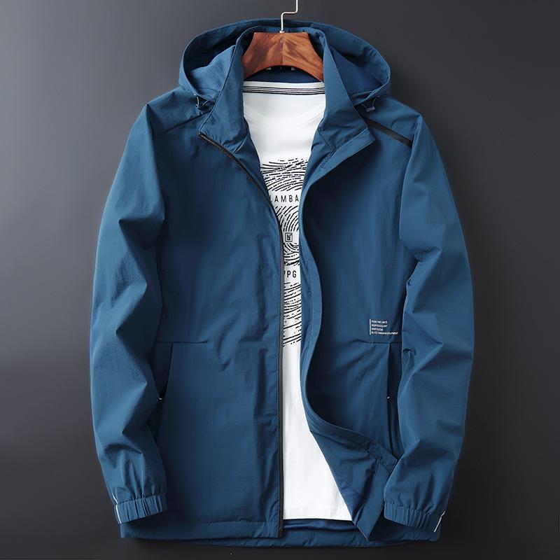 New Autumn Jacket for Men Loose Large Size Removeable Cap Casual Jacket Men Jacket Men
