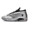 Air Jordan 14 Retro Low Metallic Silver Women Sneakers Fire-Red Wolf-Grey Black DH4121-060