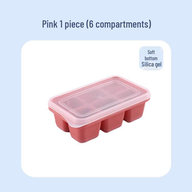 

Силиконовый лоток для кубиков льда с крышкой - Заморозка детского питания, Форма для ледяных шариков, Мини-форма для льда для домашнего использования