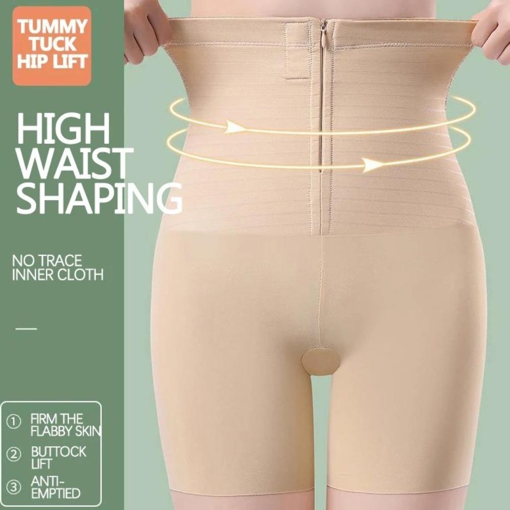 

Hip Lift Faja Body Shaper Control Tummy Seamless Underwear New Waist Corset for Women Lady XL бежевий