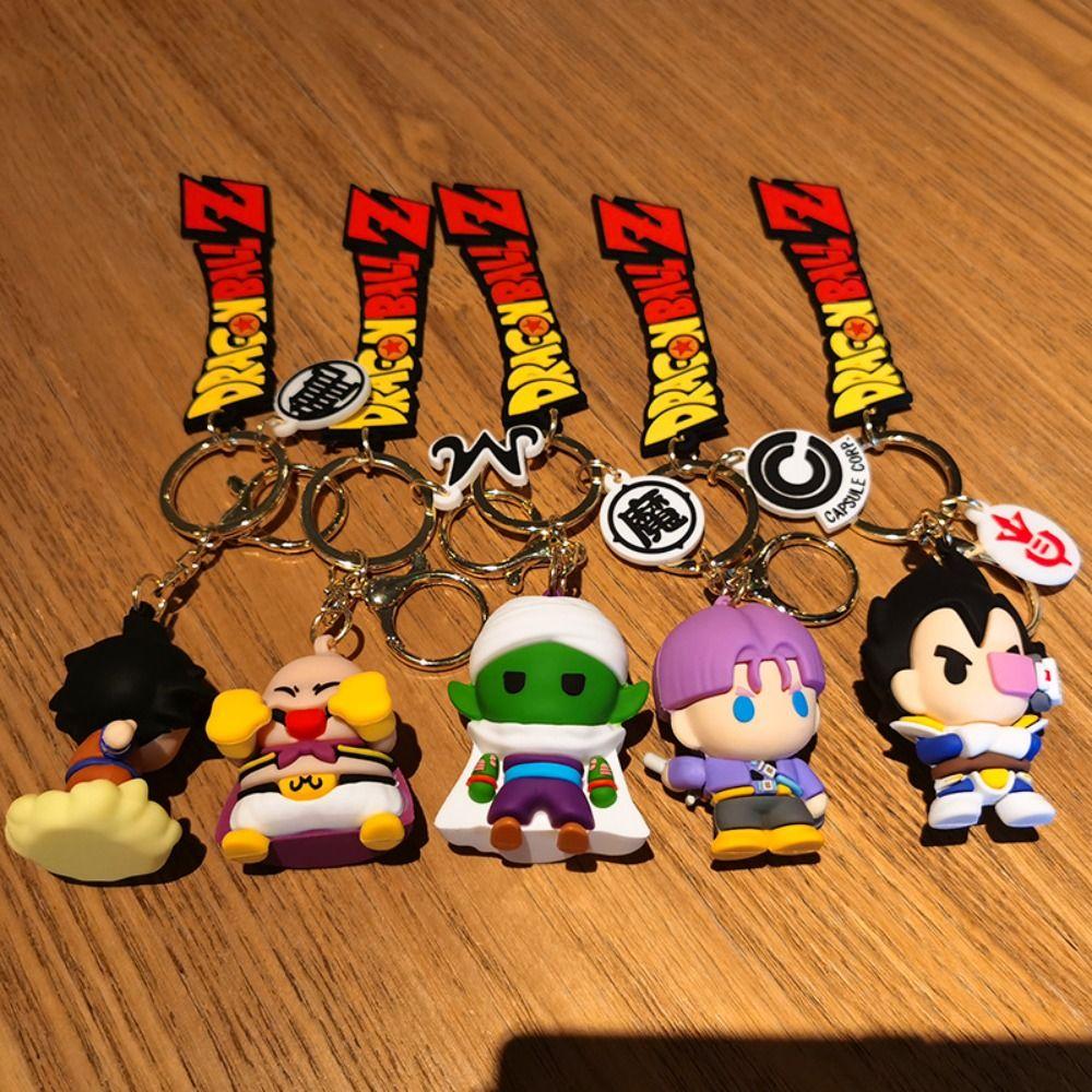 Buy Ring Dragon Ball Anime Doll Keychain Son Goku Keyring Dragon Ball ...