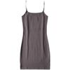 Summer Gyaru ~ European and American UF Rubber Band Solid Sheath Lower Split Sling Pullover Sleeveless Backless Dress Tight