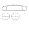 3Pcs Front Fairing Stereo Speaker Grill Trim Ring for Harley Touring Glide Ultra Classic 1996-2013 Gauge Bezel Instrument Board