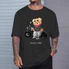 Motorcycle Lovers Street Teddy Knight Print T-Shirt Men's Loose Casual Short Sleeve Summer 100% Cotton Clothing in 2024