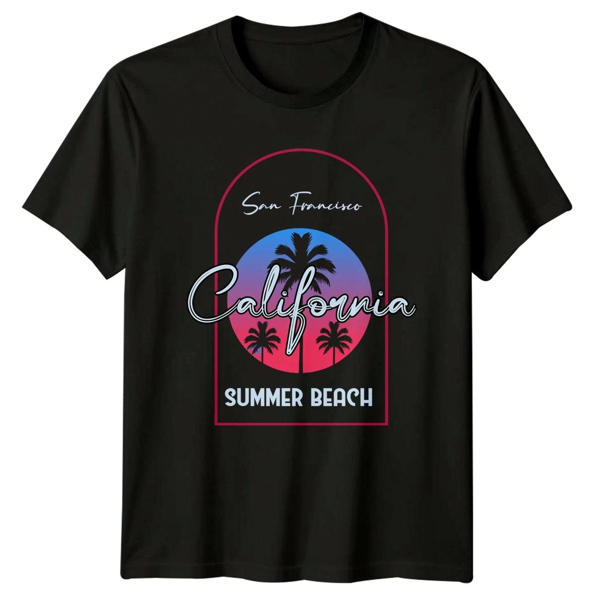 San Francisco California Summer Beach T-Shirt Travel Gift For Him And Her L