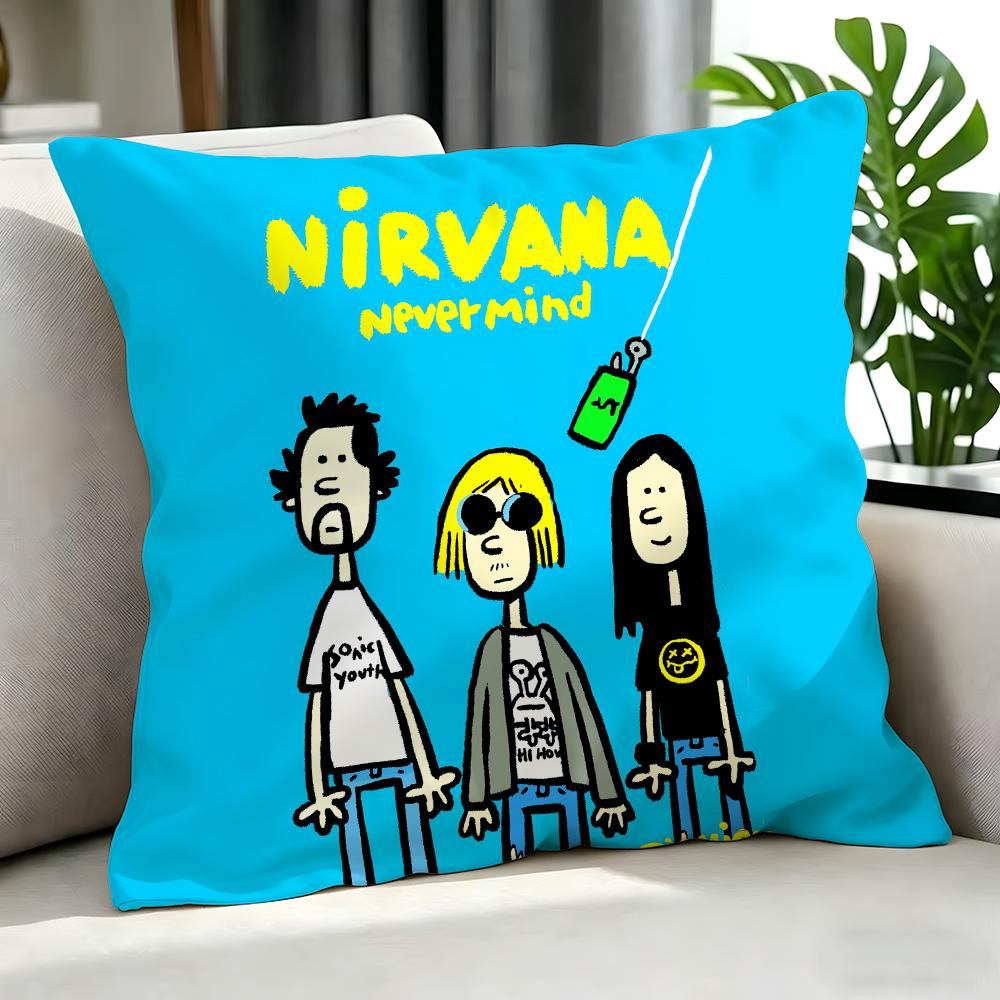 Rock Nirvana Cushion Cover Cushion Cover Set 4Pcs 50X50 45X45 40X40 Pillowcase Decorative Sofa Home Decor