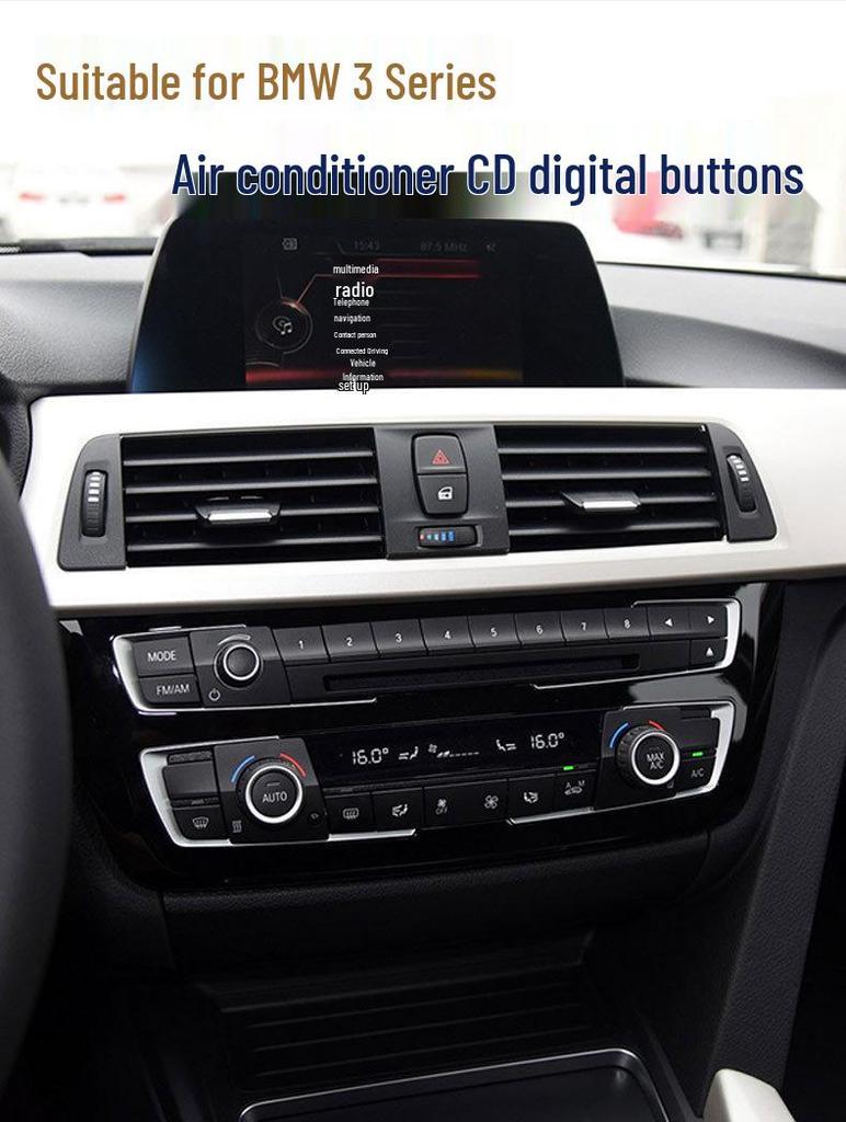 BMW 3 Serisi F30/F35 Klima Kontrolleri: Klima, CD, Koltuk Isıtma ve Ses Düğmeleri