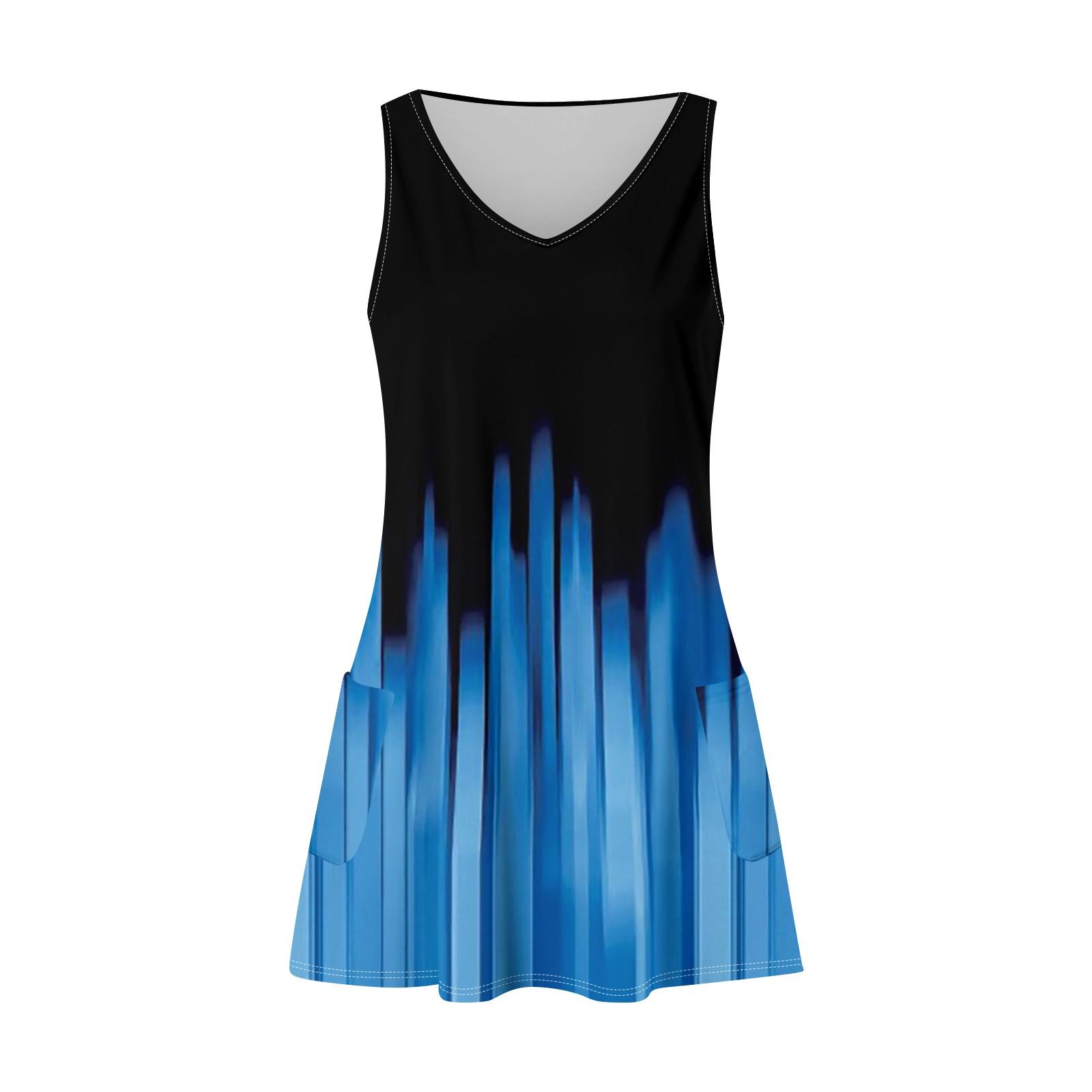 Женский повседневный сарафан с карманами — фото 4