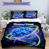 3PC Custom Name Quantum Energy Sphere Bedding Set Printed Bedding Set Duvet Cover Closure Includes 1 Duvet Cover & 57 Pillowcases for Bedroom