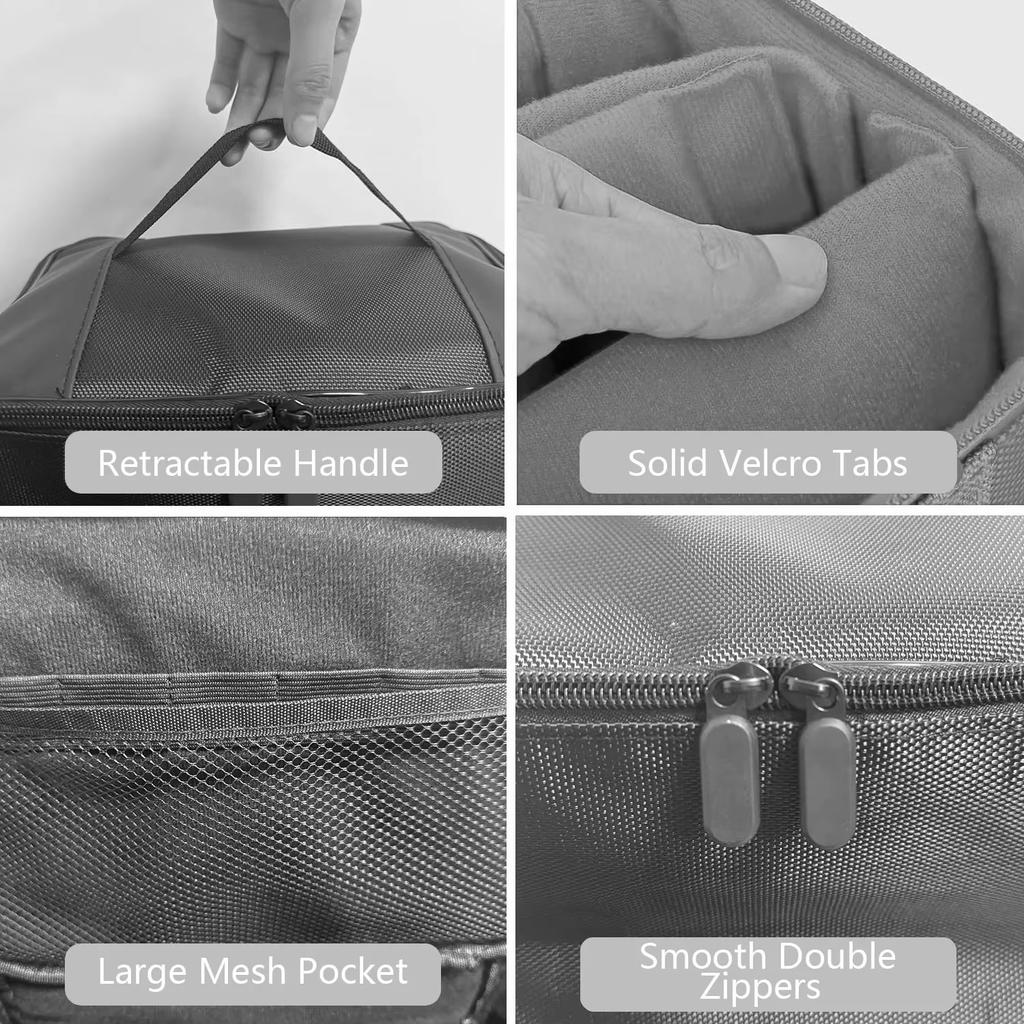For Switch 2 2025 Large Storage Bag, Travel Carrying Protective Case for Switch2 Anti-Scratch Game NS2 Accessories Black