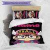 3pcs Custom Name Arale Norimaki Bedding Set Duvet Cover Closure Includes 1 Duvet Cover & 2 Pillowcases for All Seasons Bedroom Decor