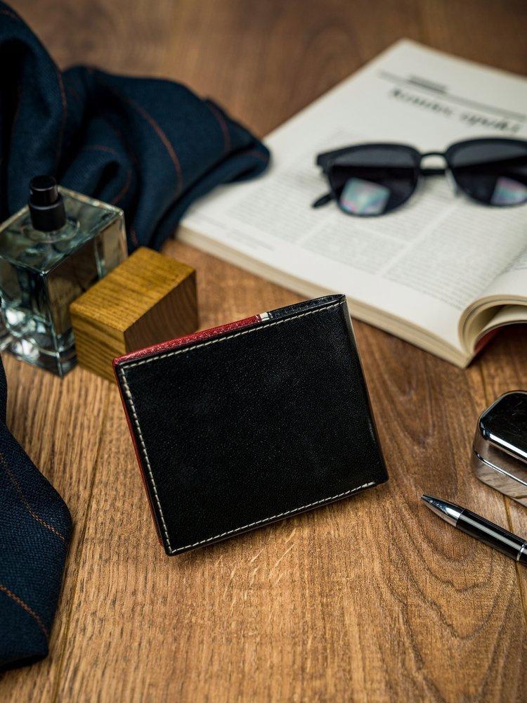 Men's Horizontal Wallet Made of Genuine Leather - Rovicky