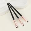 3Pcs Eyebrow Makeup Brush Set, Long Pole Eyebrow Fiber Brush, Blade Eyeliner Brush, Makeup Brush Tool.