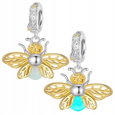 Charms Bee Luminous Fluo Pr 925 Pendant Bead Bee