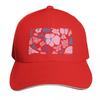 Pink And Blue Tropical Flower Collage Baseball Cap Lightweight Packable Gift For Him Her Casual Daily Wear