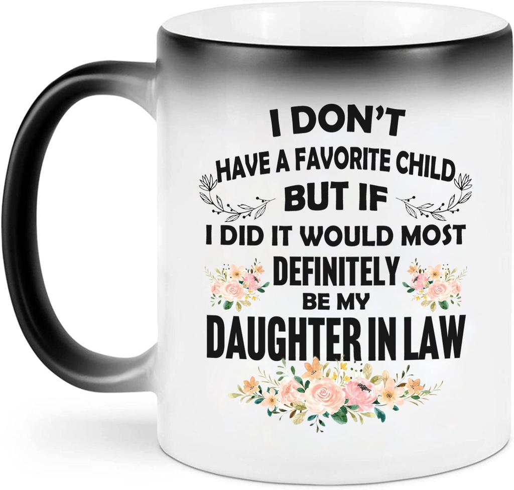 Daughter Daughter Son Ceramic Color Changing Mug Coffee Mug Tea Mug Son In Law Child