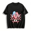 Retro Skate Heart Throb Graphic Casual Top Pure Cotton T-shirt