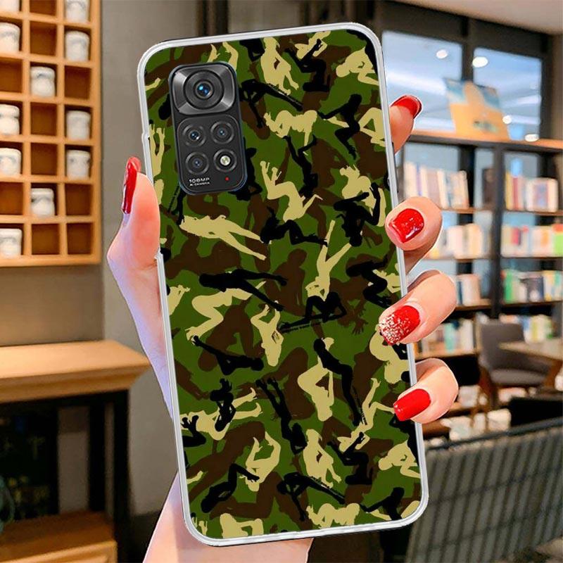 Camouflage Military Cover Phone Case For Xiaomi Redmi Note 15 14 13 12 11 10 Pro Plus 14S 12S 11S 11T 11E 10S Soft Fundas Shell
