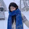 A New Scarf In Winter Solid Color, a Soft Waxy Warm Shawl In Autumn, and a Thickened Student Couple Scarf.