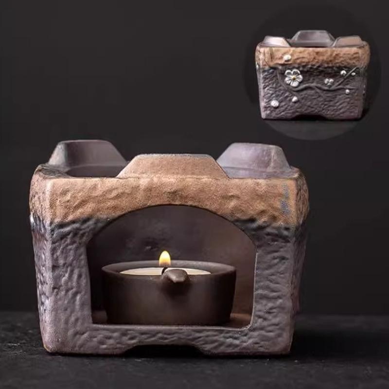 1 Set Teas Stove Candle Insulation Teapot Stand Teas Light Candle Holder Aromatherapys Oil Burners Essential Oil Burners