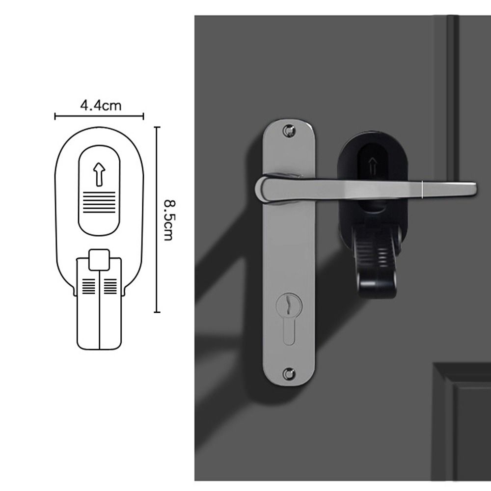 Anti-pinch Door Handle Lock Transparent Safety Protection Buckle New Child Safety Lock  Door Handle