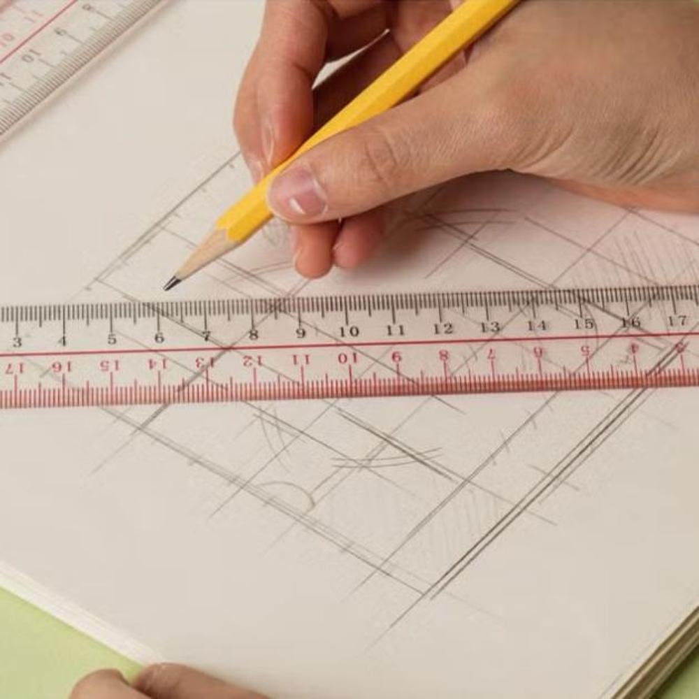 Acryl-Lineal 20cm x 2 Stück