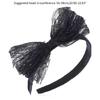 Vintage Colorful Lace Bow Headband Womens Headpiece Wedding Halloween Headwear