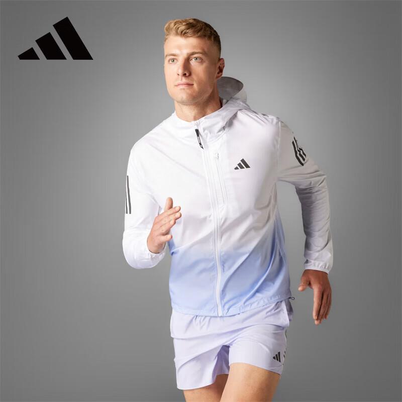 Adidas Men s Hooded Outdoor Training Running Jacket JC9892 S