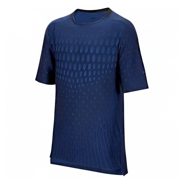 

Nike Multi Tech Comfortable Casual Quick-Dry Short Sleeve T-Shirt Kids Tops Deep-Navy Game-Royal Black FJ6815-410 XL