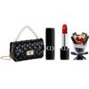 Perfume #999 3.5g Moisturizing. Satin Formal Dress + Baby's Breath Rose Bouquet + Pearl Handbag
