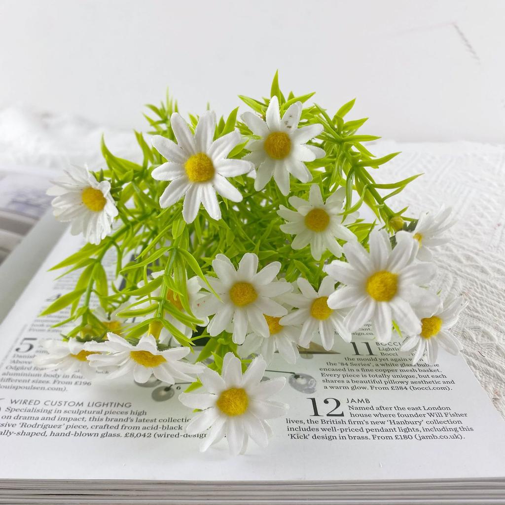 25 Mesh Youle Chrysanthemum Simulation Flower Home Decoration Photography Props Wedding Camping Decoration