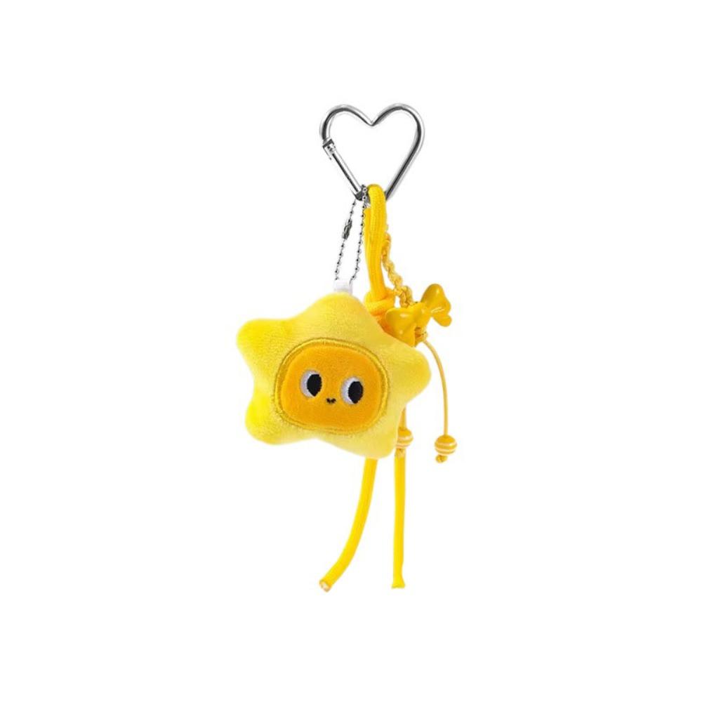 Heart Keychain Star Doll Pendant Cartoon Chirping Star Pendant Plush Star Keychain  Birthday Gift Style 4