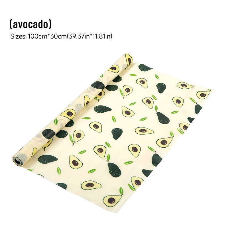 Nien Beeswax Cloth Roll: Cuttable, FDA/LFGB Food Grade, Pure Cotton, Fresh-Keeping Bag
