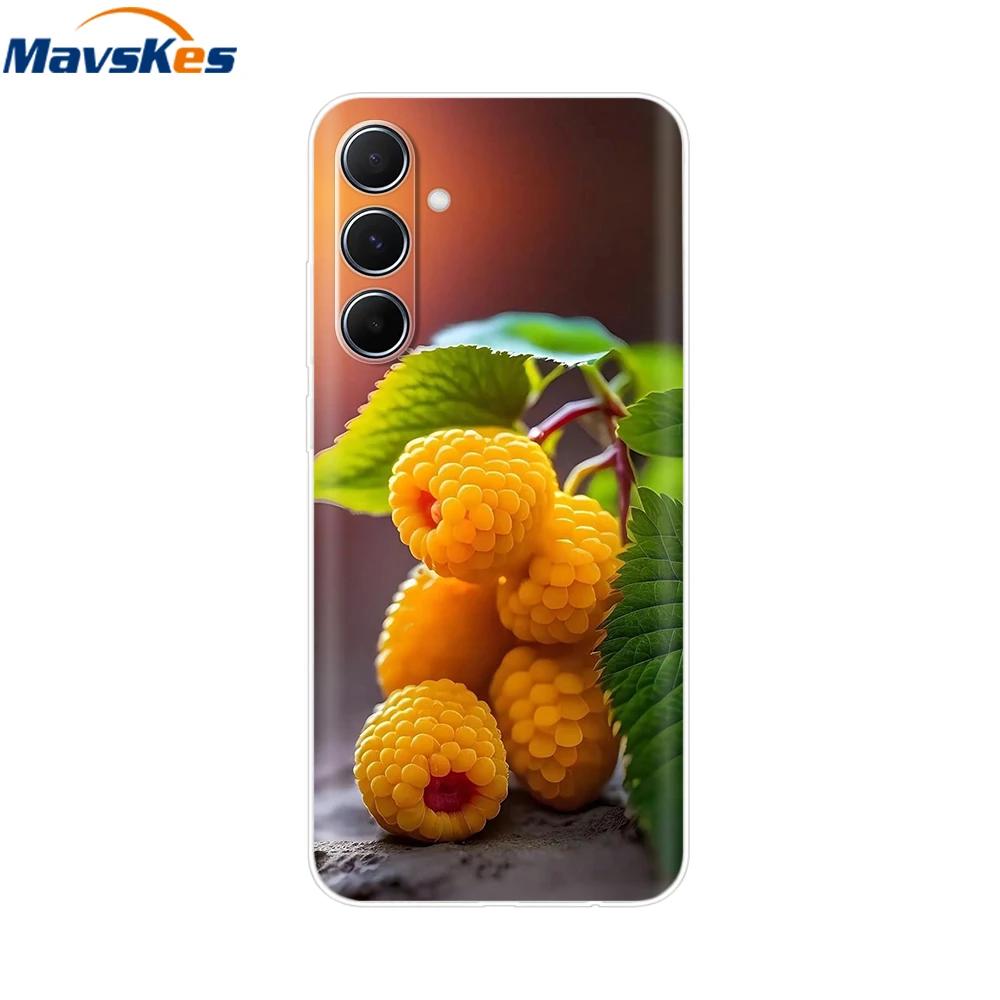 For Samsung Galaxy M35 M55 Case Cute Flower Soft Silicone Back Cover for Coque Samsung M 55 M 35 5G Phone Cover Fundas Shells