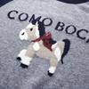 Kemeng Boka Women's Cartoon Cashmere Round Neck Sweater