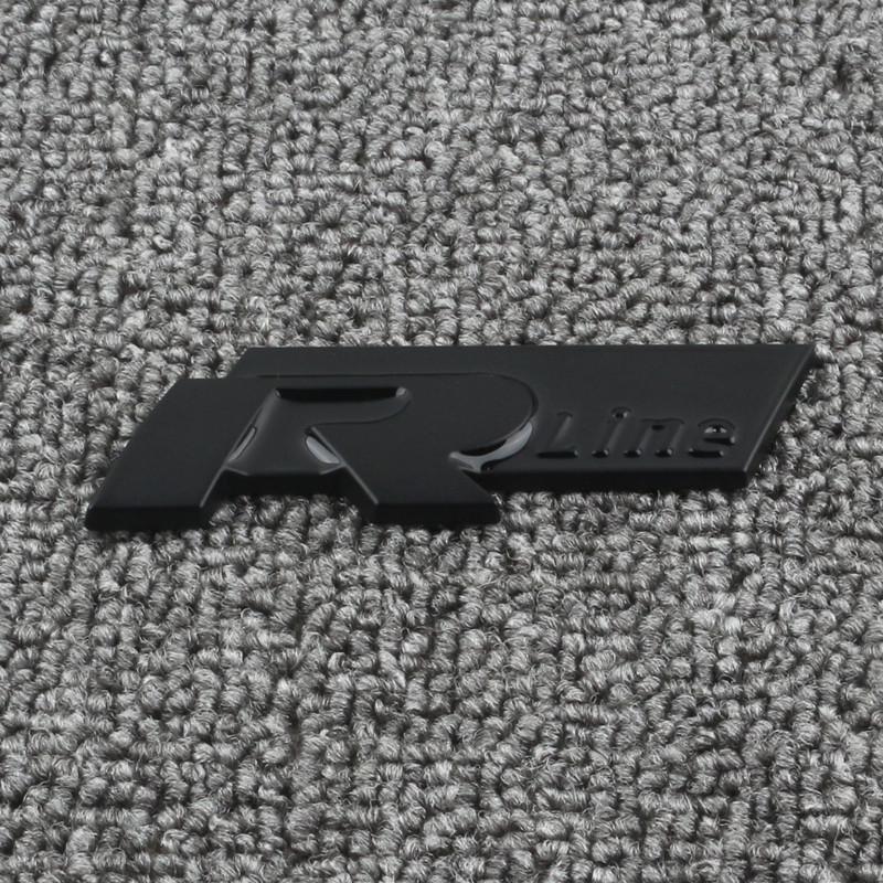 Compatible R Line Logo Sticker for Volkswagen Golf, CC, Scirocco, Magotan, Sagitar, and Polo - Rear Emblem/Grille Badge