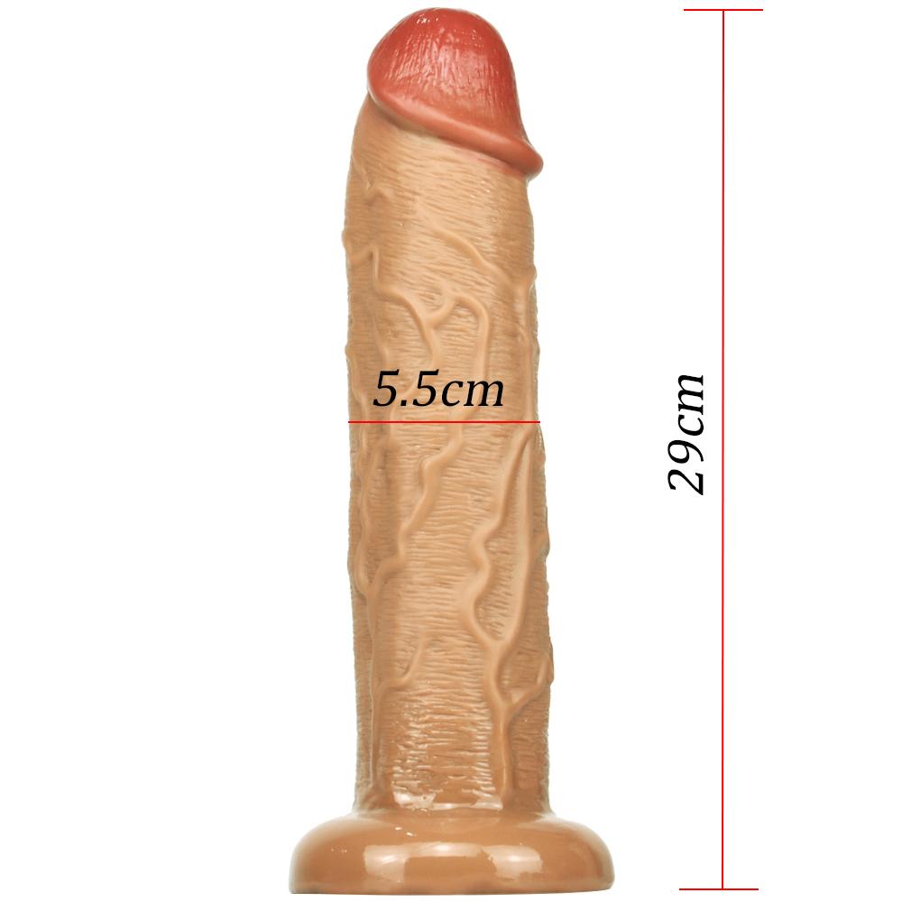 Realistic Long Dildo Anal Plug with Suction Cup Big Penis Butt Plug Long Dick Sex Toys for Women Men Phallus Anal Dilator