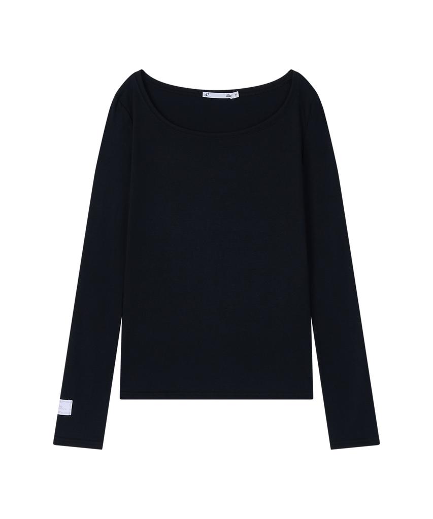 ILLIO Black My One Scoop Neck Longsleeve