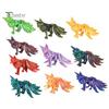 Collectible Fox with Nine Tails 3D Printed Ornament Tailed Figurine Articulated And Hand-painted Limbs Animal Action Figure Flexible Fidget