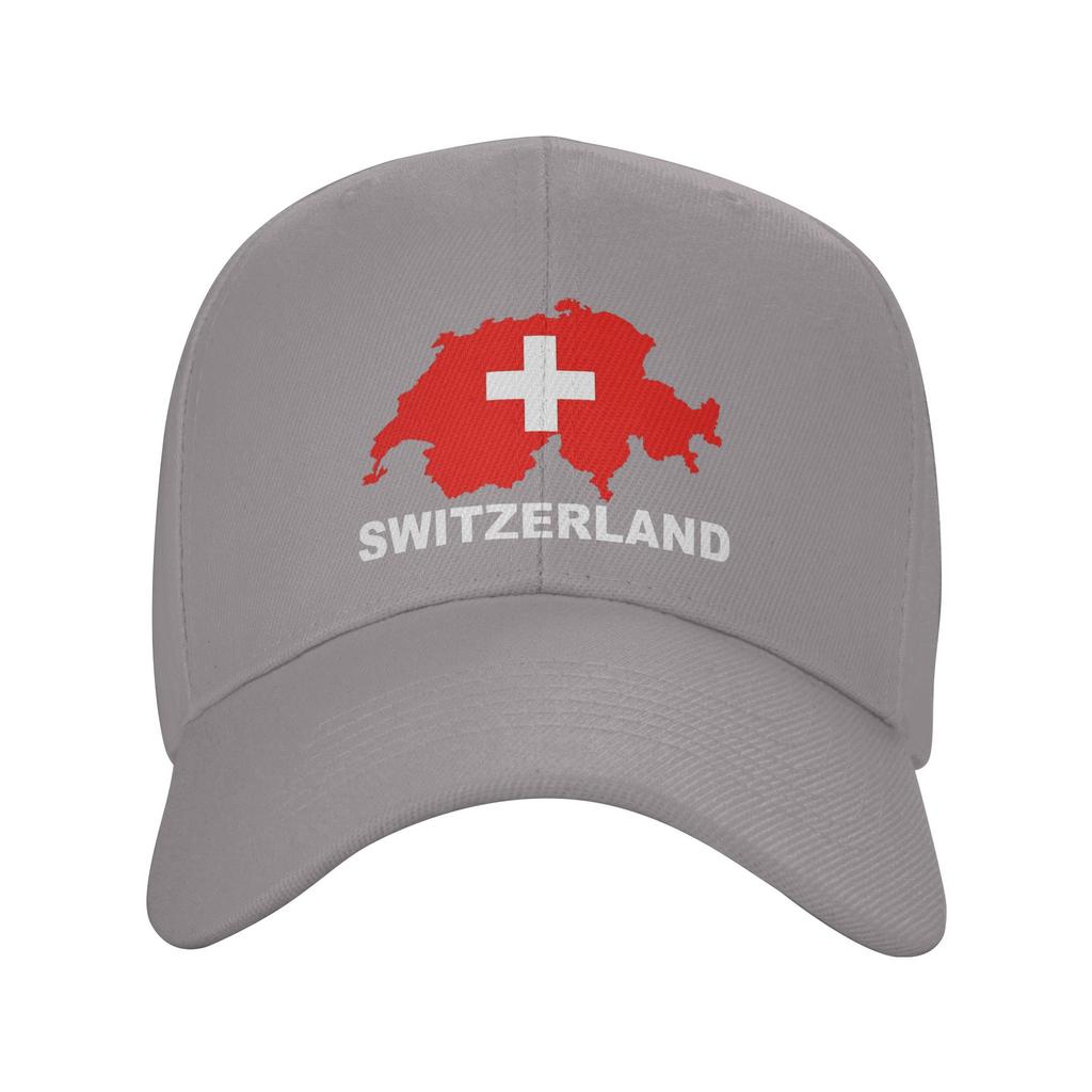 Zomer Zwitserland Vlag Baseballpet Hardlopen Hippie yk Schattig Ontwerp Zon Hip Hop Petten FeUnisex Unisex Ademende Baseballpetten