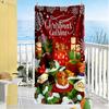 Christmas Beach Towel Super Soft Microfiber Quickdry Fabric Comfortable Lightweight