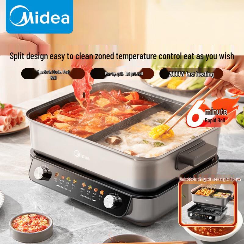 Midea 8L Dual-Zone Electric Hot Pot