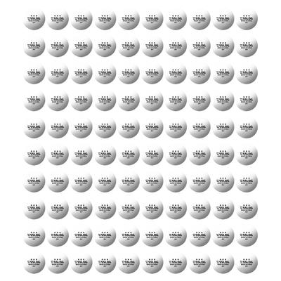Boono Table Tennis 100 Practice Match Ping Pong Table Tennis Three Table Tennis Supplies 100 Balls, Pieces, Balls, Balls, Balls, Balls, Stars, (White,